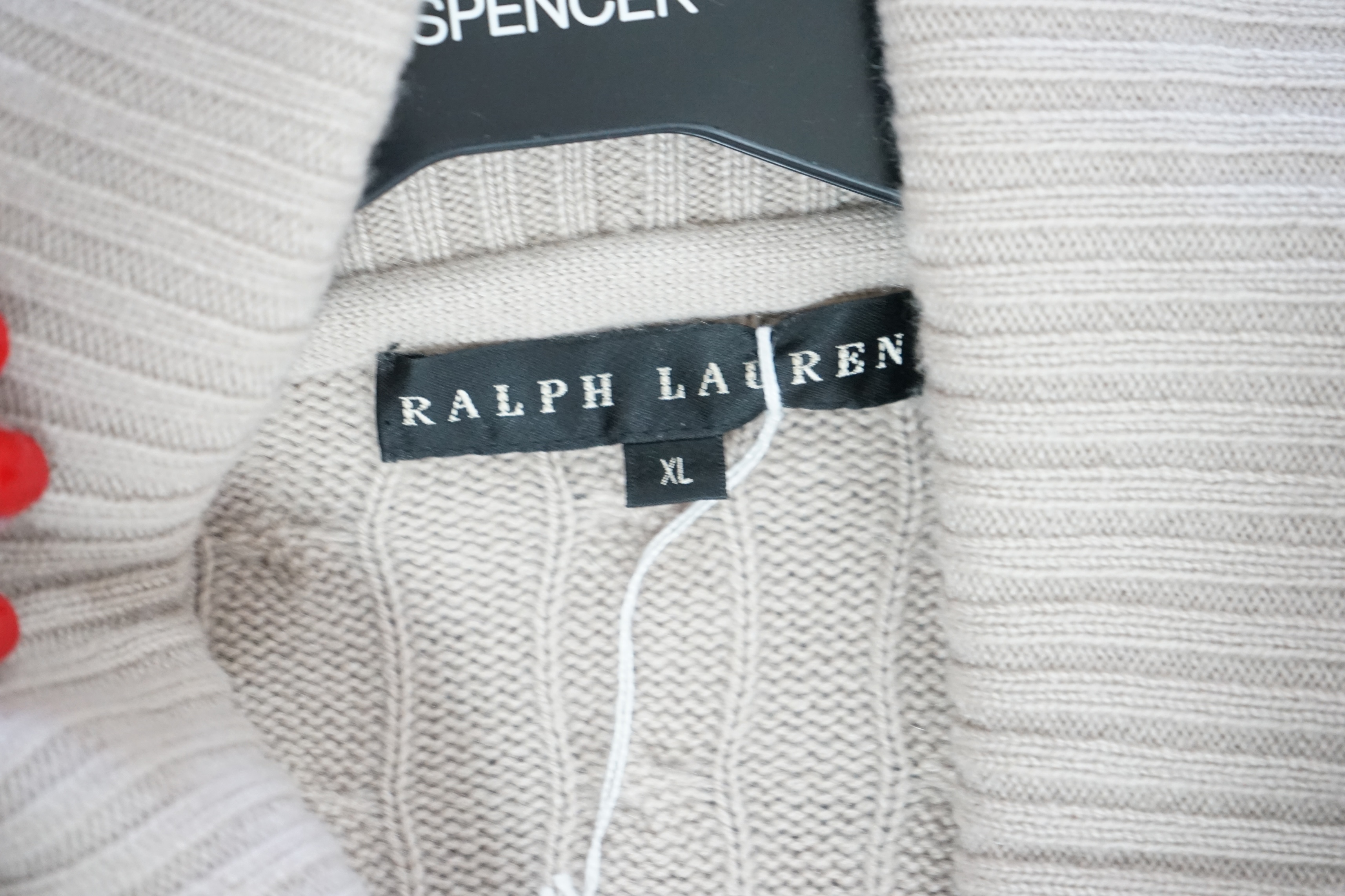 Three lady's Ralph Lauren cardigans. Proceeds to Happy Paws Puppy Rescue